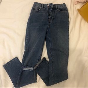 Reformation high & skinny venice destroyed NWOT